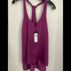 BCBG MaxAzria halter top purple size Medium